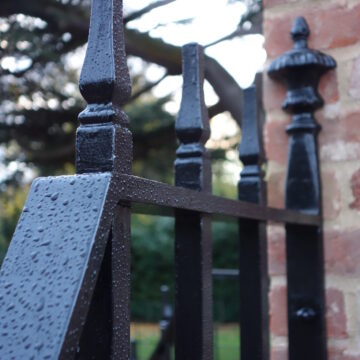 Main gates, garden gates, side gates and institutional gates made in bury st. edmunds, suffolk, UK.